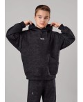 CLE Куртка мал. 867300/10ун_п, т.серый/чёрный