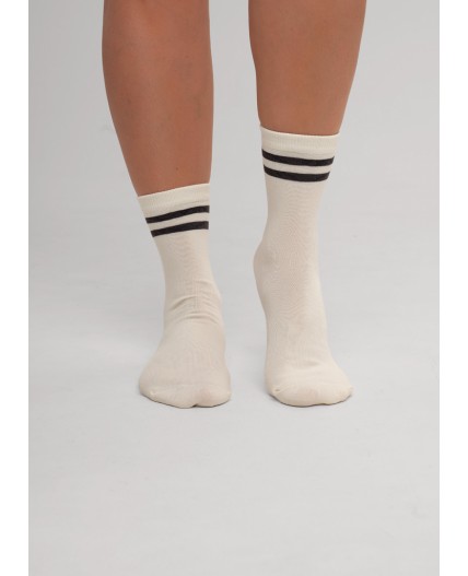 CLE Носки жен.Д2016 fashion база хл+эл, молочный