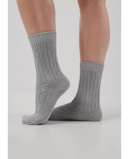CLE Носки жен.Д681Х зима fashion, св.серый