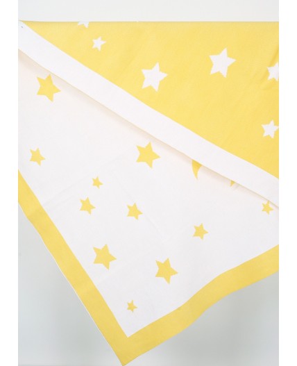 CLE Покрывало 451014ак 130*100, жёлтый/белый
