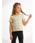 CLE Футболка дев. 867269шлн, бежевый/зелёный