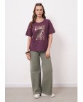 CLE Футболка жен. 266682кдт_п, сливовый