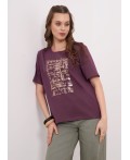 CLE Футболка жен. 266682кдт_п, сливовый