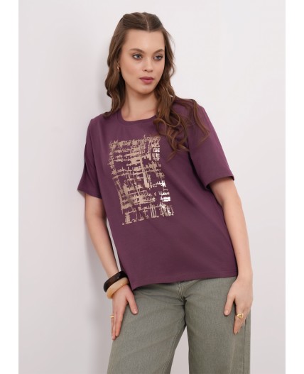 CLE Футболка жен. 266682кдт_п, сливовый