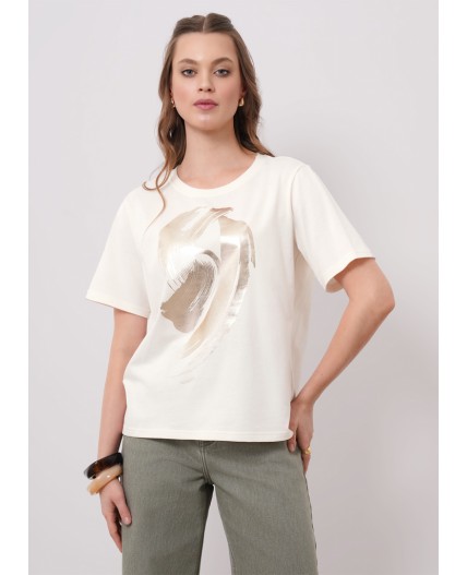 CLE Футболка жен. 266682кдт_п, молочный