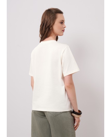 CLE Футболка жен. 266682кдт_п, молочный
