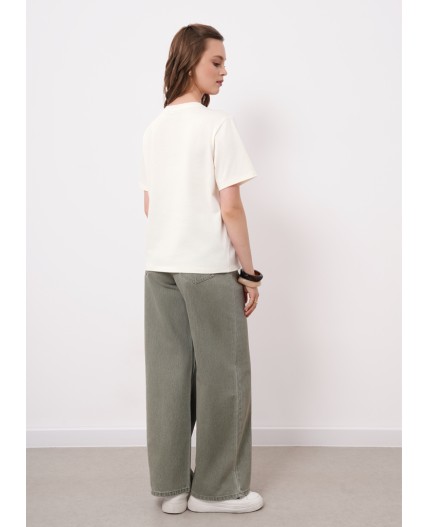 CLE Футболка жен. 266682кдт_п, молочный