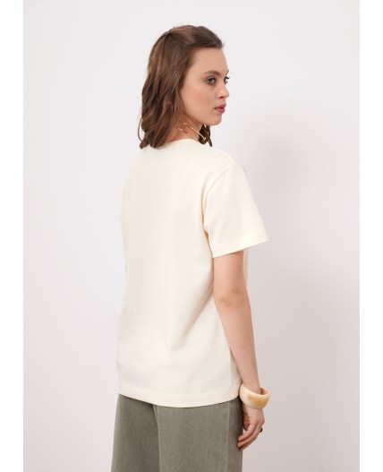 CLE Футболка жен. 266735кдт_п, молочный