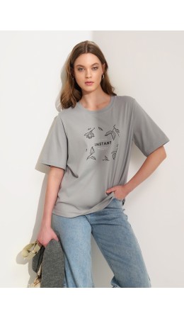 CLE Футболка жен. 266927кд_п2, серый