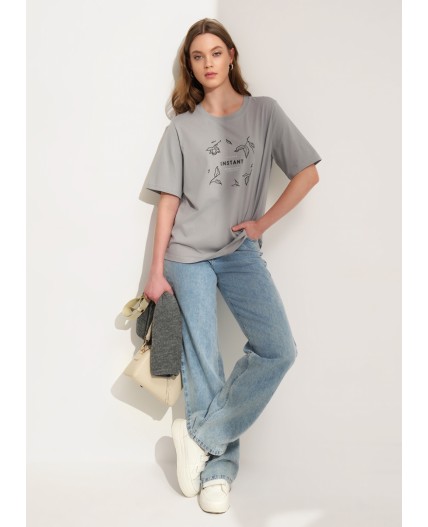 CLE Футболка жен. 266927кд_п2, серый