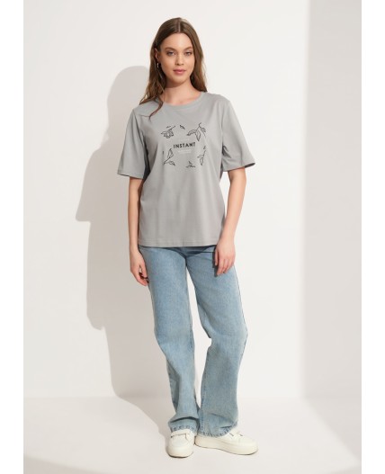 CLE Футболка жен. 266927кд_п2, серый