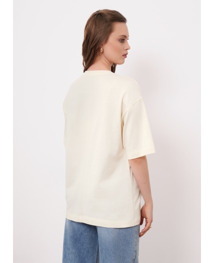 CLE Футболка жен. 267060кдт_п, молочный