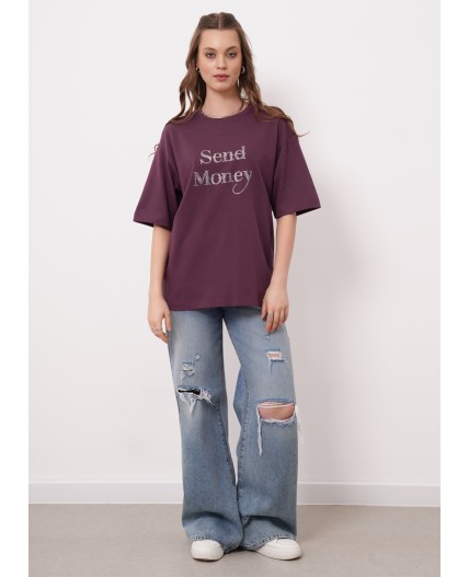 CLE Футболка жен. 267060кдт_п, сливовый