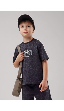 CLE Футболка мал. 865769/10кдн_п1, т.серый/чёрный