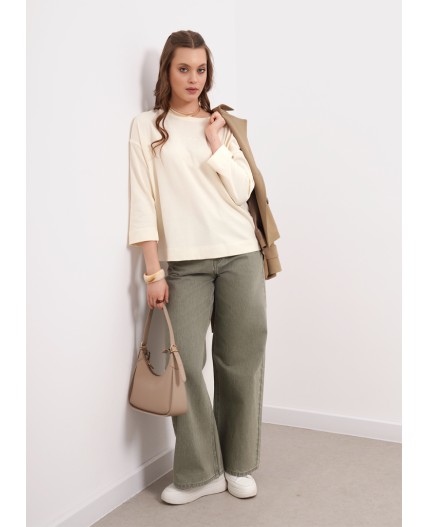 CLE Фуфайка жен. 266704кдт, молочный