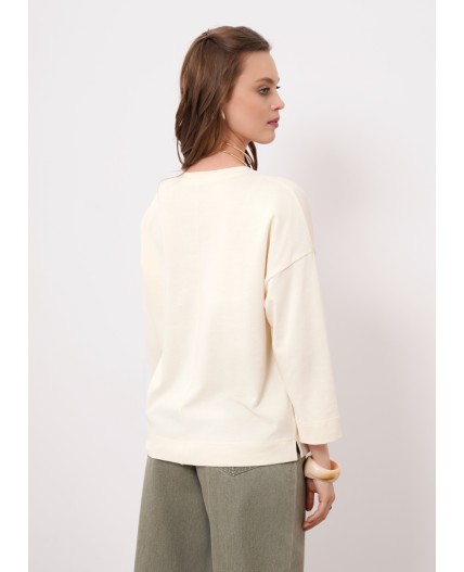 CLE Фуфайка жен. 266704кдт, молочный