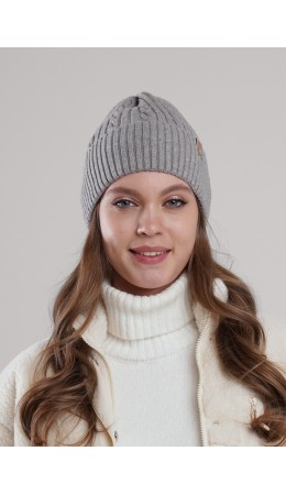 CLE Шапка 564647вн, меланж серый
