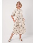 CLE LDR26-1213 Платье жен. Оливия, св.бежевый/кофейный