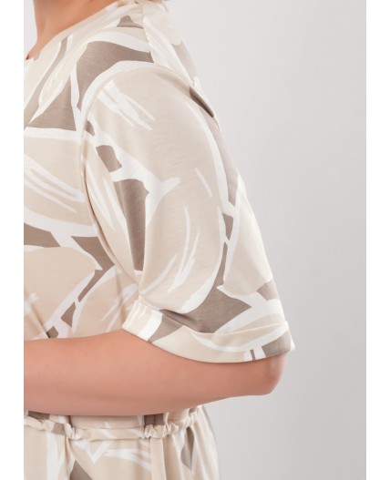 CLE LDR26-1213 Платье жен. Оливия, св.бежевый/кофейный