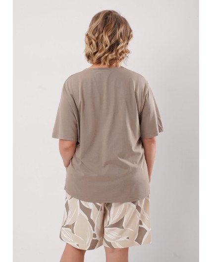 CLE LP26-1213 Набор одежды жен. Оливия, кофейный/св.бежевый