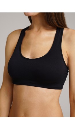 CLE LT012/1pk Топ жен.спорт., чёрный