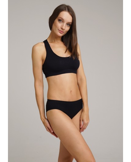 CLE LT012/1pk Топ жен.спорт., чёрный