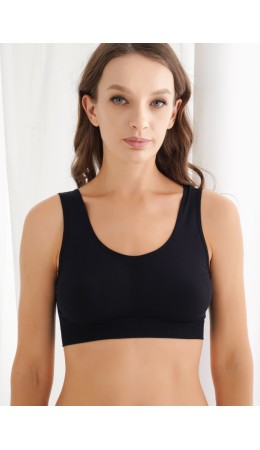 CLE LT012/2pk Топ жен.спорт., чёрный