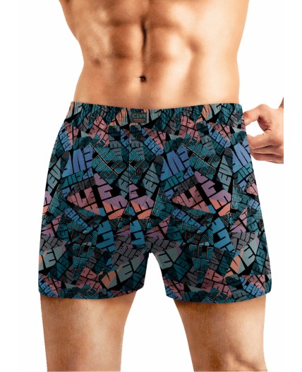 CLE MBX560211 Трусы муж., чёрный/т.бирюзовый