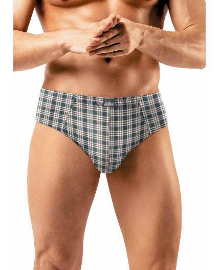 CLE MC560411 Трусы муж., белый/т.зелёный