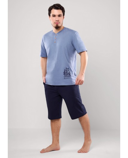 CLE MHP560212/1 Набор одежды муж., серый/т.синий