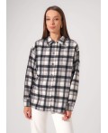 CLE Блузка жен. 363265ппн, т.серый/молочный