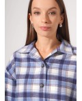CLE Блузка жен. 363265ппн, т.голубой/молочный