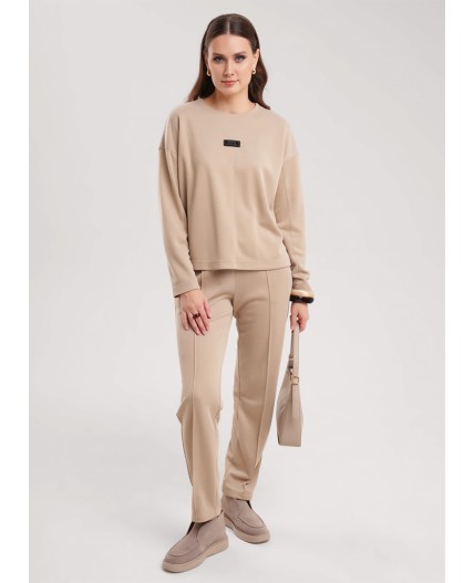 CLE Брюки жен. 267101/195зэж, бежевый/св.коричневый