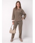 CLE Джемпер жен. 267103/195зэж, св.коричневый/т.серый