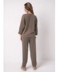 CLE Джемпер жен. 267103/195зэж, св.коричневый/т.серый