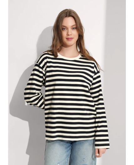 CLE Джемпер жен. 367105кпн, молочный/т.серый