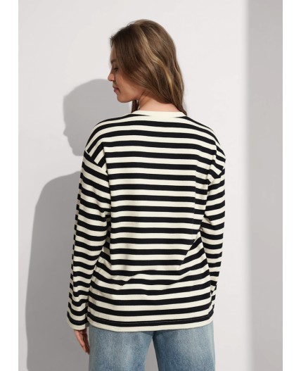 CLE Джемпер жен. 367105кпн, молочный/т.серый