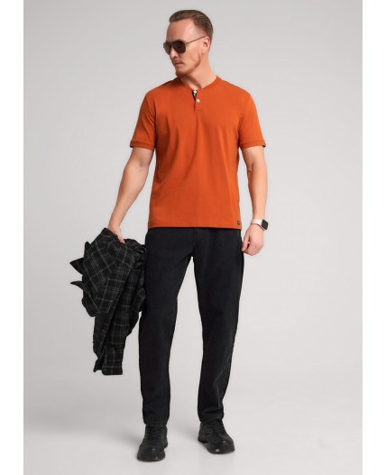 CLE Джемпер муж. 562643/04гг maxi, терракотовый