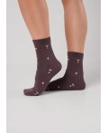 CLE Носки жен.Д2520 моккачино хл+эл, коричневый