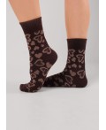 CLE Носки жен.Д5621 8 марта хл+эл, кофейный