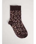 CLE Носки жен.Д5621 8 марта хл+эл, кофейный