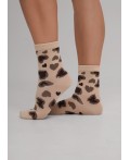 CLE Носки жен.Д5621 8 марта хл+эл, св.бежевый