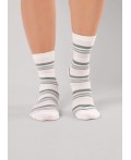 CLE Носки жен.Д5628 8 марта хл+эл, белый