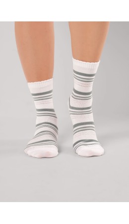 CLE Носки жен.Д5628 8 марта хл+эл, белый