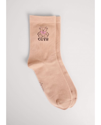 CLE Носки жен.Д5631 8 марта хл+эл, т.бежевый