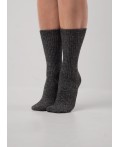 CLE Носки жен.Д687Ш шерсть акрил, т.серый