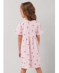 CLE Платье дев. 867270кдн, св.розовый/красный