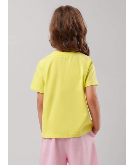 CLE Футболка дев. 866266кд_п, св.жёлтый