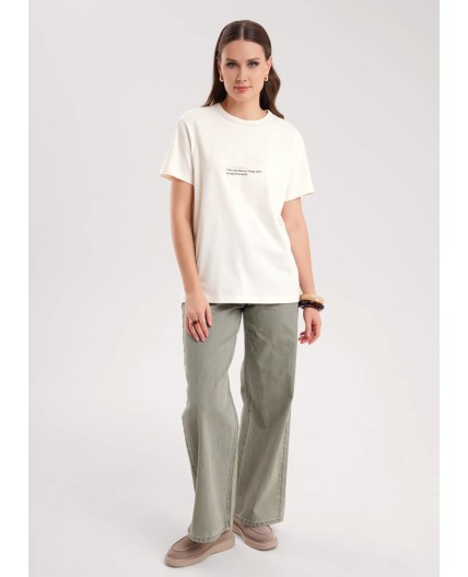 CLE Футболка жен. 267087/195кк_п, молочный