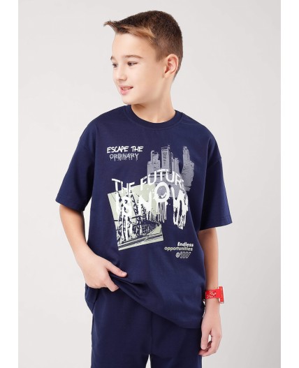 CLE Футболка мал. 865756кд_п, т.синий